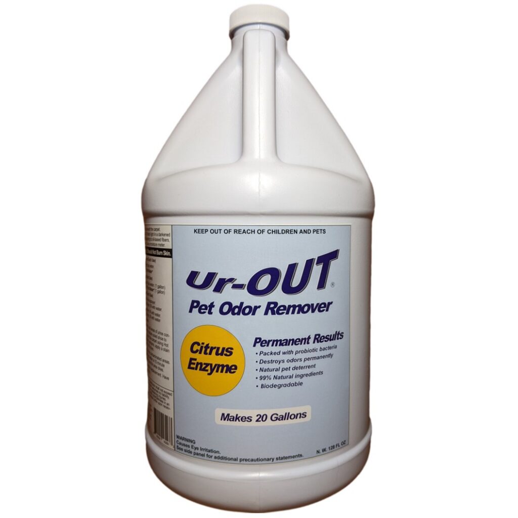 Ur-OUT® Concentrated Pet Urine Odor Remover, 1 Gallons Makes 20 Gallons Odor Treatment, Concentrated, Spore-form Formula, Pet Detergent, Fast & Forever.