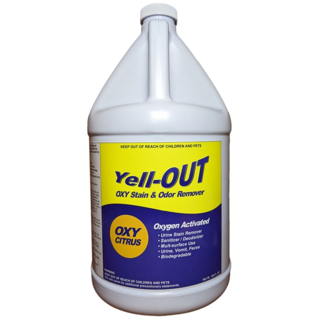 Yell-OUT Urine Stain & Odor Remover, Gallon Size, Whole House Pet Stain Remover