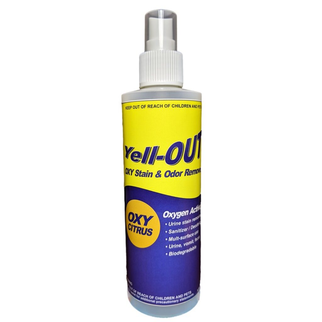Yell-OUT Pet Urine Stain & Odor Remover 8 ounce Spray Bottle