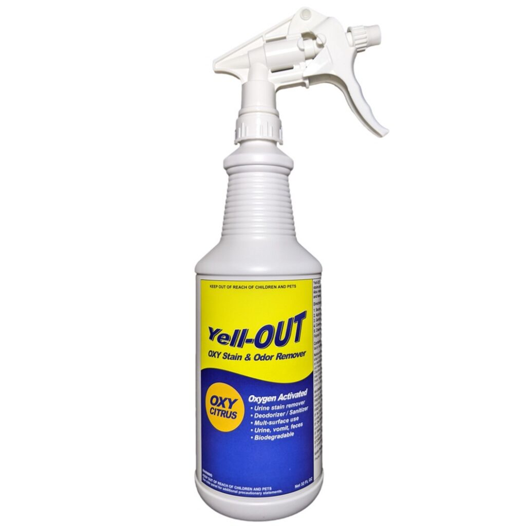 Yell-OUT Urine Stain & Odor Remover 32 oz Spray Bottle, Oxygen-activated, Citrus Odor Deodorizer.